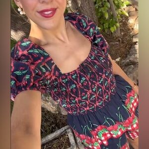 Damson Madder Allegra Puff Sleeve Blouse